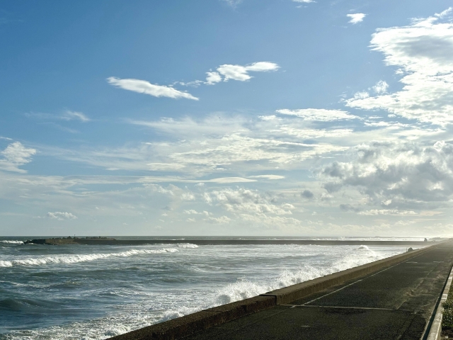 千葉県匝瑳市吉崎浜の風景