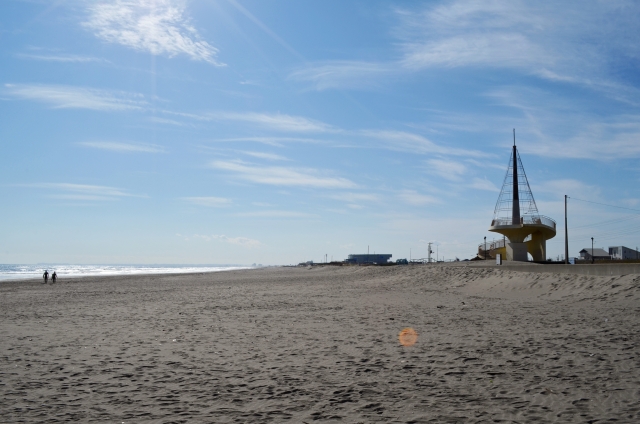 千葉県山武郡九十九里町にある不動堂海水浴場の写真