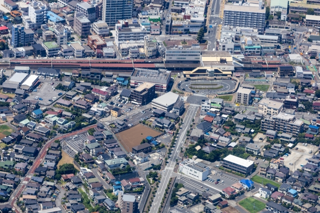総武本線の四街道駅付近の写真