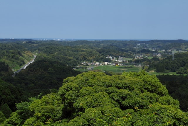 千葉県長生郡長南町野見金公園からの眺望